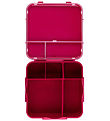MontiiCo Lunchbox w. 5 Rum - Bento Plus - 1.3 L - Crimson