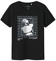 Name It Stuttermabolur - NkmVux - Black/Götufatnaður