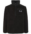 Didriksons Fleecejacka - Teddy - Exa Half Zip - Svart