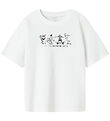 Name It T-shirt - NkmBocalle - Bright White w. Print