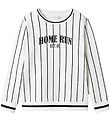 Name It Sweatshirt - NkmDeltem - Bright White w. Stripes