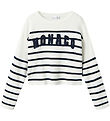 Name It Blouse - Knitted - NkfDinilla - Navy Blazer w. Stripes
