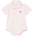 Lacoste Bodysuit k/æ - Piqué - Flamingo w. Logo