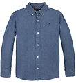 Tommy Hilfiger Hemd - Denim Chambray - Denim Medium+ Waschung