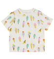 Stella McCartney Kids Stuttermabolur - Ivory M. Brauðform