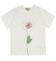 Stella McCartney Kids T-Shirt - Ivory m. Bloem
