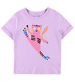Stella McCartney Kids T-Shirt - Paars m. Kat