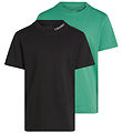 Calvin Klein T-Shirt - 2er-Pack - Nackenbestickung - Black/Baham