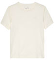 Calvin Klein Stuttermabolur - Mono Mini Merki - Tofu White