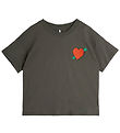 Mini Rodini T-Shirt - Arrowed Heart - M Wüstengrün