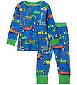 Småfolk Pyjama Set - Tropic Sea w. Racing cars