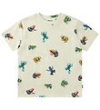 Molo T-shirt - Roxo - Vibrant Frogs w. Print