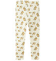 Lil' Atelier Leggings - Rib - NmfGavo - Turtildúfa/Lemon