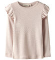 Lil' Atelier Bluse - NmfRachel - Peach Peitsche m. Lochmuster