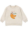 Konges Sløjd Sweatshirt - Loep Lou - Lichtgrijs Gevlekt m. Print