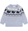 Hust and Claire Bluse - Strick - Pilou - Sky Melange