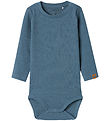 Name It Bodysuit L/Æ - Rib - NbmDonny - Spring Lake/Melange