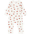 Konges Sløjd Wrap Jumpsuit - Rib - Minnie Onsie - Rose Red w.