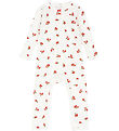 Konges Sløjd Jumpsuit - Rib - Minnie Onsie - Rose Red w. Holes