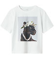 Name It Stuttermabolur - NkfVotea - Bright White/Panther