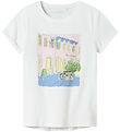 Name It Stuttermabolur - NkfVix - Bright White/Málverk