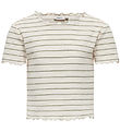 Kids Only Stuttermabolur - Skera - KogAnits - Antique White/Hedg