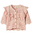 Lil' Atelier Blouse - NbfDamia - Knitted - Peach Whip w. Pointel