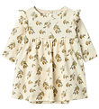 Lil' Atelier Bodysuit w. Skirt L/æ - NbfGavo - Rib - Turtledove/