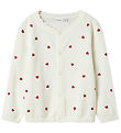 Name It Cardigan - NmfFisilly - Knitted - Cloud Dancer w. Hearts