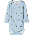 Name It Bodysuit L/æ - NbmDinos - Celestial Blue