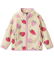 Name It Fleecejacke - NmfMeeko - Fog m. Erdbeere