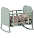 Maileg Minature Crib - My - Mint blue