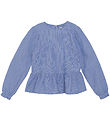 Creamie Blouse - Woven Stripe - Dazzling Blue
