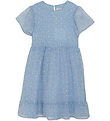 Creamie Klänning - Flower Lurex - För alltid Blue