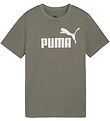 Puma T-shirt - Ace No. 1 Logo - Totally Taupe