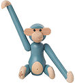 Kaj Bojesen Woodfigure - Monkey - Mini - Vintage Blue