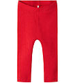 Name It Leggings - NbfDagnes - Chinese Red w. Pointelle