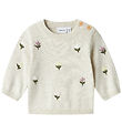 Name It Bluse - Strick - NbFFaflow - Peyote Melange m. Blumen