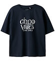 Name It Stuttermabolur - NkfVeen - Dökkblátt Blazer/Good Vibes