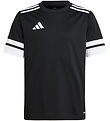 adidas Performance Stuttermabolur - SQUA25 JSY Y - Svart/Hvítur