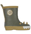 Mikk-Line Rubber Boots- 3D Dragon Wellies - Dusty Olive