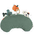 Done by Deer Cushion w. Activity Toy - Tiny Farm - Green