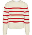 Vero Moda Girl - Prjónað - VmSaba - Birch/Fiery Red