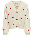 Kids Only Cardigan - Rib - Knitted - KogDana - Birch/Packing Hea