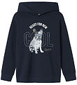 Name It Hoodie - NkmBedog - Navy Blazer w. Print