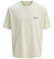 Jack & Jones Stuttermabolur - JorIslington - Antique White M. Pr