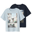 Name It T-Shirt - 2er-Pack - NkmVoto - Himmlisch Blue/Navy Blaze