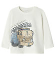 Name It Blouse - NmmDusty - Cloud Dancer w. Print