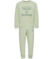 Hummel Set - hmlArine Crewsuit - Fog Green