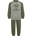 Hummel Set - hmlHumming Crewsuit - Olivine